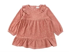 Name It light mahogany prikket glitter kjole